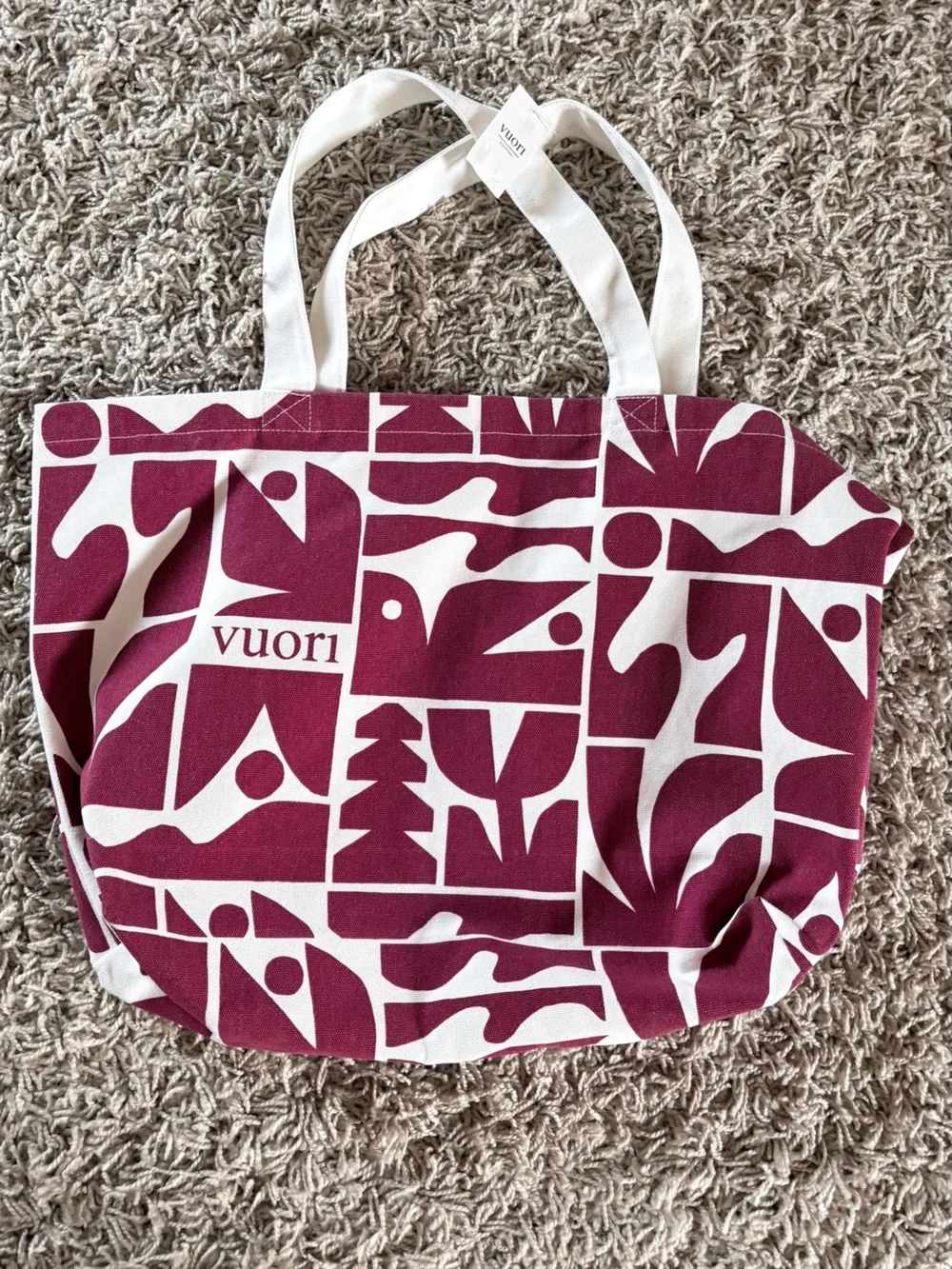Vuori Limited Edition Strawberry Canvas Tote NWT